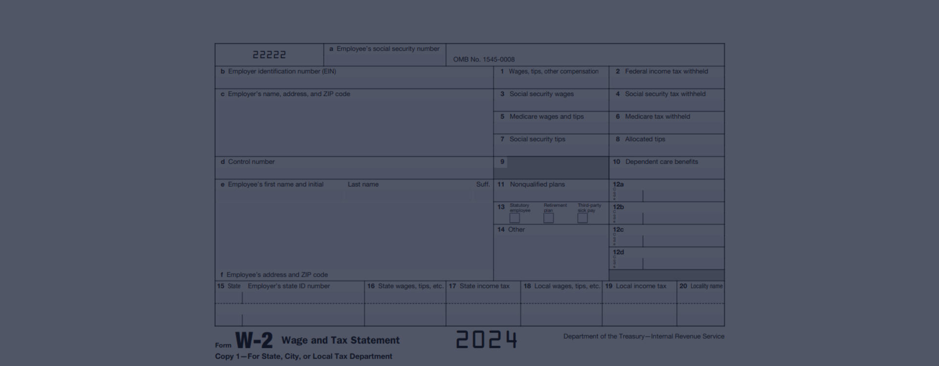 2024 Form W2 ⮚ Printable IRS W2 Tax Form in PDF & Blank Fillable